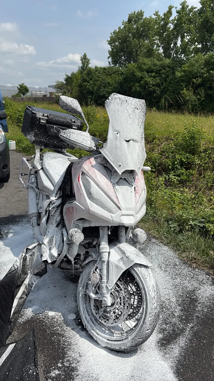 Moto à la mousse