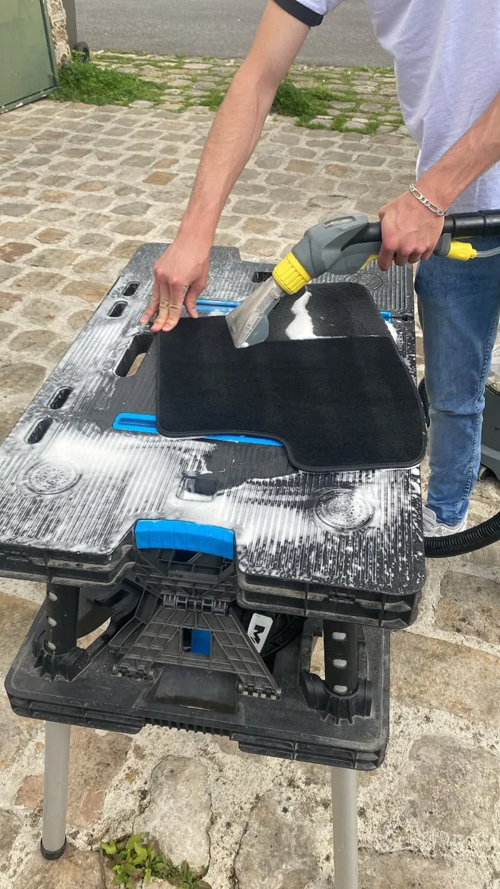 Tapis lavés à part